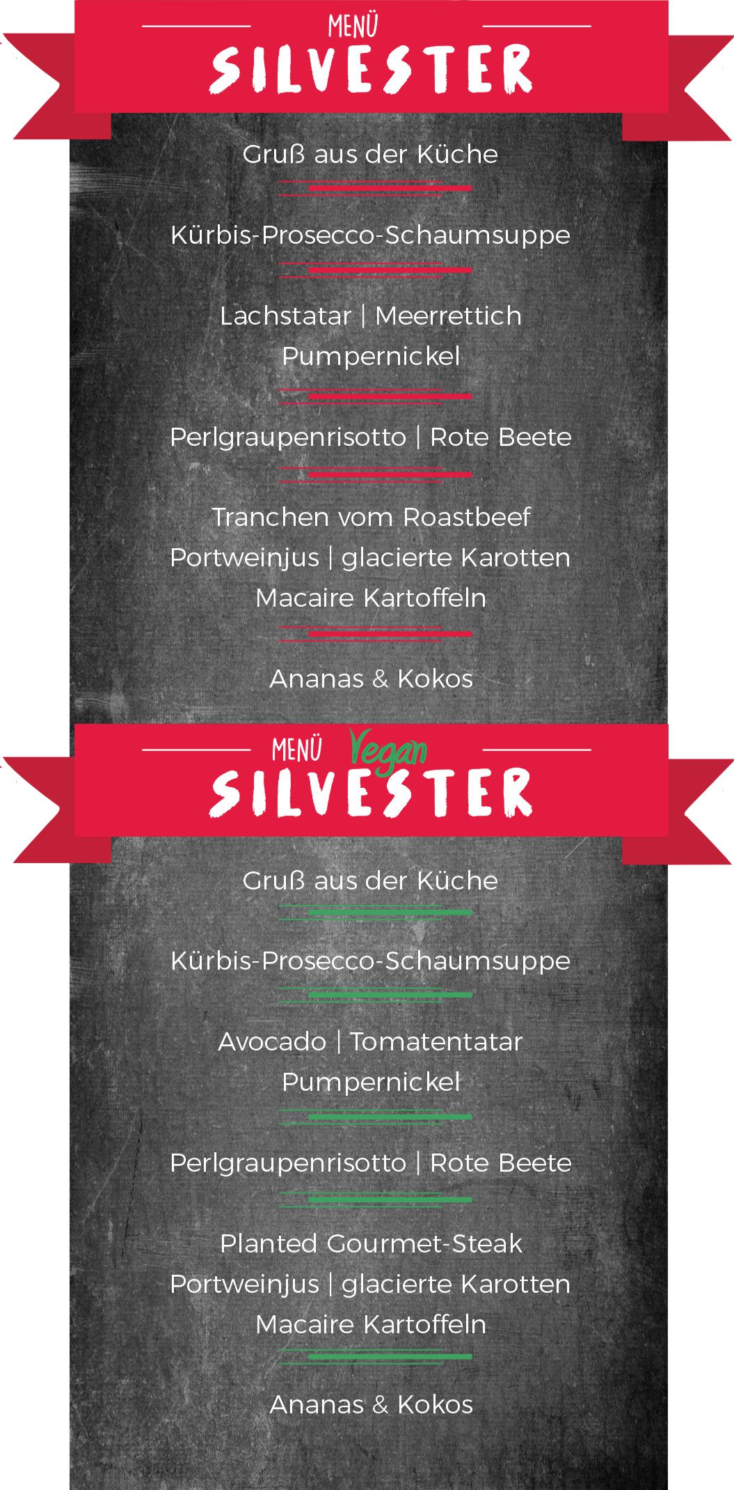 Silvester Menü 2025